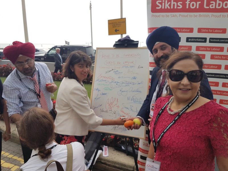 Seema Malhotra MP supporting Sikhs For Labour