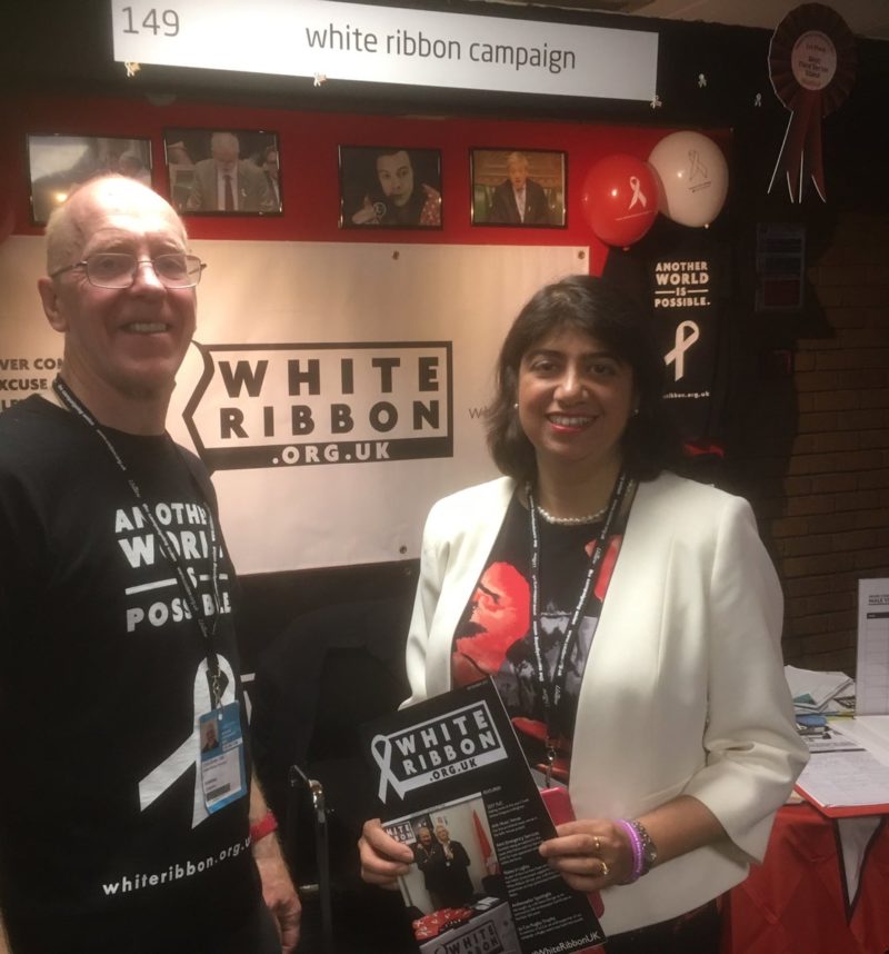 Seema Malhotra MP at the White Ribbon Campaign