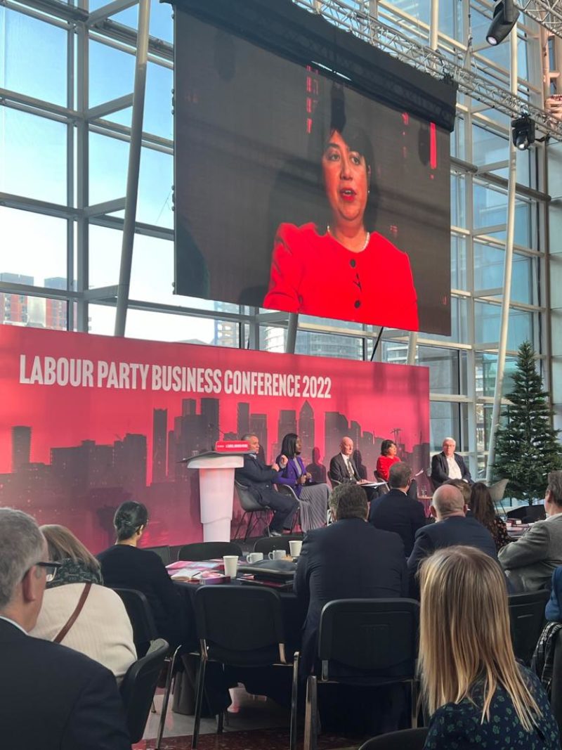 Seema Malhotra speaking at Labour Business Conference
