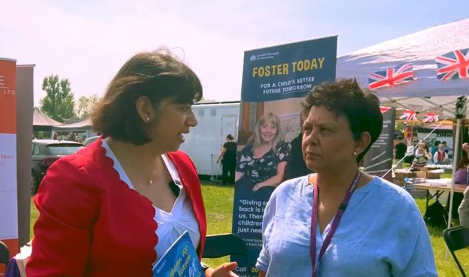 Seema Malhotra MP with Melba Grieves of the Hounslow Council Fostering Team